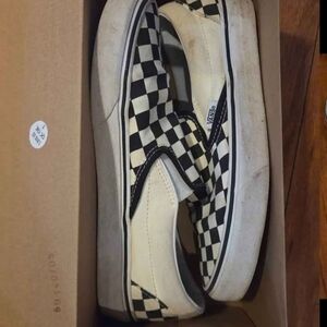 Mens/Womans Vans Checkerboard Slip-On Sneakers - Size 8/9.5